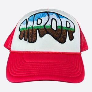 Who Decides War Red MRDR Embroidered Patch Trucker Hat